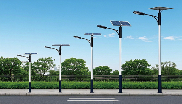 Steel street light poles